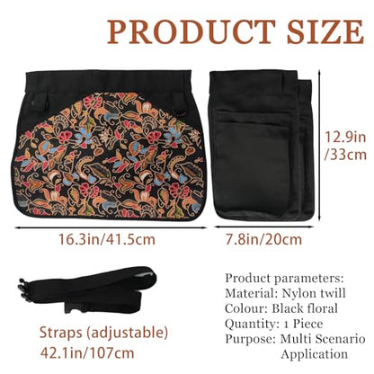 Garden Apron for Women with 5 Pocket, Adjustable Gardening Belt, Waitress Server Apron with Multiple Pockets, 1 Piece