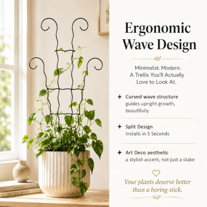 Small Trellis for Potted Plants,Trellis for Climbing Plants Outdoor - size: 17.5inch