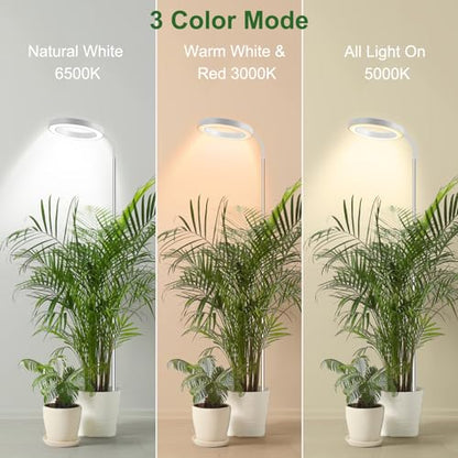 wolezek Grow Lights for Indoor Plants Full Spectrum, 80 LEDs Grow Light - color: White 1 pack