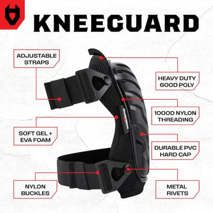 NoCry Professional Gel Knee Pads for Work with Soft Foam and Gel Cushion — Heavy Duty Cap, Reinforced Adjustable Straps, Military Grade Rivets and Built-in Hang Loops — Perfect for Construction - style: Original