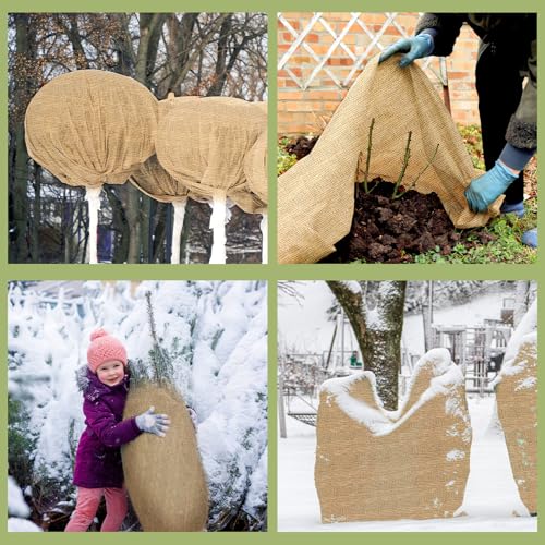 Buryeah 1 Pack 72 Inch X 33 ft Burlap Fabrics Roll Natural Jute Garden - size: 72 Inch x 33 ft