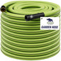 RUGGED RHINO Heavy Duty Garden Hose 75ft x 5/8in, Green and Black - color: Green/Black, size: 75 Feet