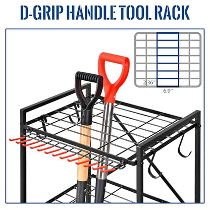 Mythinglogic Rolling Garden Tool Organizer for Garage and Yard Tools - size: Small Tower