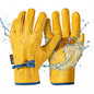 toolant DRIHIDE Leather Work Gloves, Water Resistant Top Grain Cowhide, Durable & Comfortable for Gardening, Ranching - size: Small
