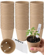 LWWTBS 3.15" Peat Pots 60Pcs Biodegradable Pots for Seedlings