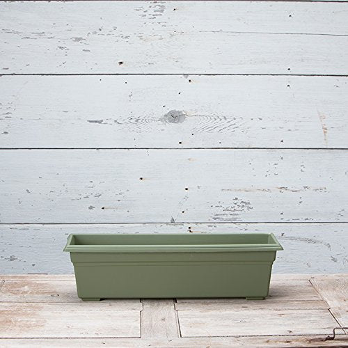 Root & Vessel 16240 24" Flowerbox Sage, Inch - color: Sage, size: 24-Inch