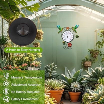 Hummingbird Outdoor Thermometer with 35.7" Stake Waterproof - style: Hummingbird