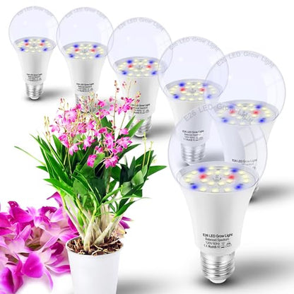 ALIDE LED Plant Grow Light Bulbs Indoor Plants Full Spectrum E26 A19 - size: E26
