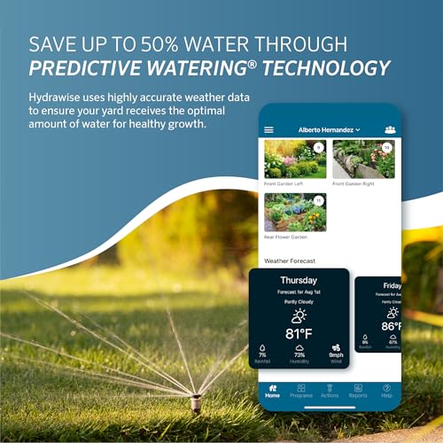 Hunter HPC400 Sprinkler Controller, 4 Zone, WiFi Smart Sprinkler Timer