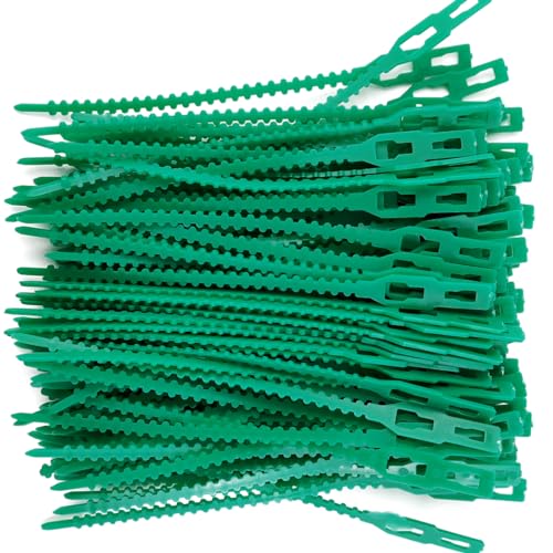 GXXMEI 200PCS Adjustable Plant Ties - Flexible Green Multi-Function Sturdy Garden Twist Tie for Plant Support, Tree, Shrub - PT-200