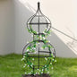 47" Obelisk Trellis for Climbing Plants - Support for Roses & Vines - color: black-47"x17"