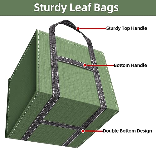 Yard Waste Bags, Reusable Foldable Garden Leaf Bag Lawn Bags