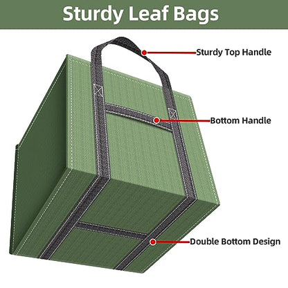 Yard Waste Bags, Reusable Foldable Garden Leaf Bag Lawn Bags