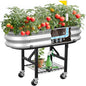 Self-Watering Raised Garden Bed with Legs, Wheels, and Foldable Stand