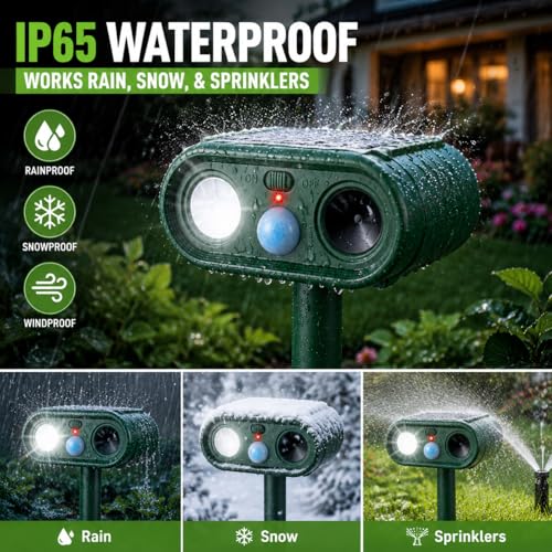 USB Charge Sonic Fortress Pro Deer Repellent Devices,2026 Upgraded
