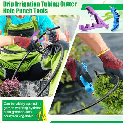 Feekoon Drip Irrigation Tubing Cutter Hole Punch Tools