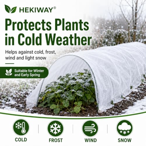 10 FT x 50 FT Frost Cloth, Plant Covers for Freeze Protection - size: 10Ft x 50Ft