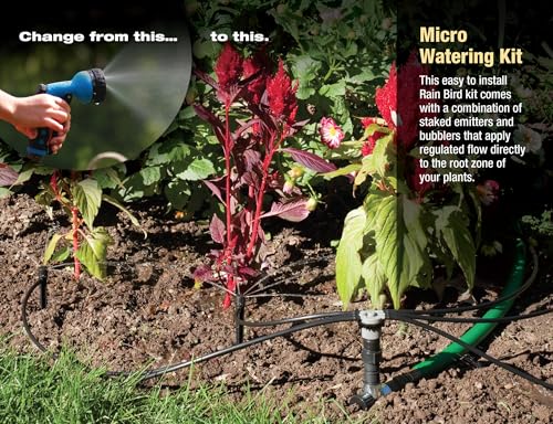 Rain Bird SWDMSPKIT Drip Spot Watering Kit - size: 18-Piece Kit, style: Spot Watering Kit: Bubblers/Emitters