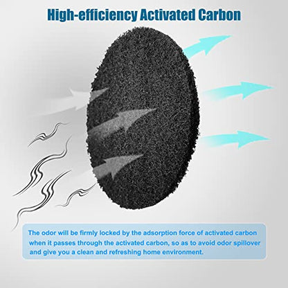 12 Pack Universal Stick-on Trash Can Odor Absorbing Filters Refills - style: Round