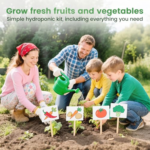 Hydroponic Pods Kit, Compatible with AeroGarden, 97Pcs - size: 97pcs-24 Grow Sponges&Labels&Baskets&Domes