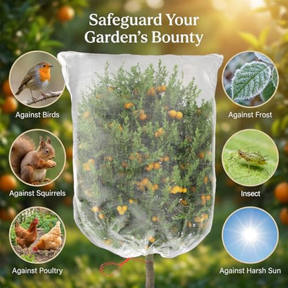 Sukh Bird Netting for Garden Protection - Blueberry Bush Netting