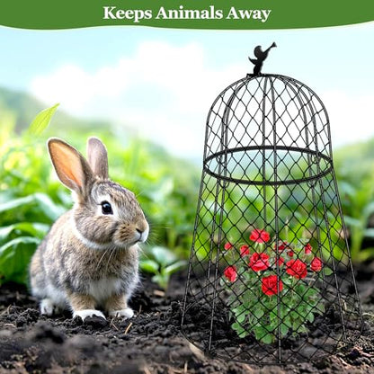 6 Pack Garden Cloches for Plants, 13" D x 20" H - size: 6 Sets(13"D x 20"H)