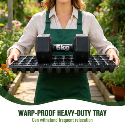 20 Pack Seed Starter Trays Heavy Duty Plastic Seedling Trays kit