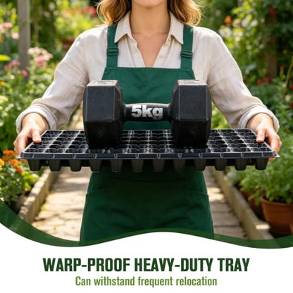 20 Pack Seed Starter Trays Heavy Duty Plastic Seedling Trays kit