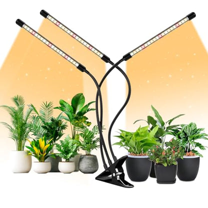 Clip Grow Lights for Indoor Plants, Full Spectrum Plant Lights - size: 1 Pack
