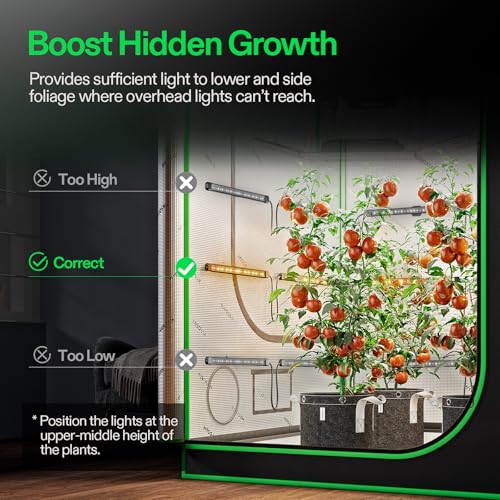 VIVOSUN LumaRay LED Grow Light Bars 16”(8-Bar) Full Spectrum Side Lighting - size: 8 Pack