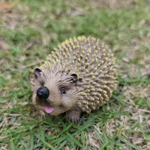 Hedgehog Figurines Sculpture Adorable Garden Statue Decoration