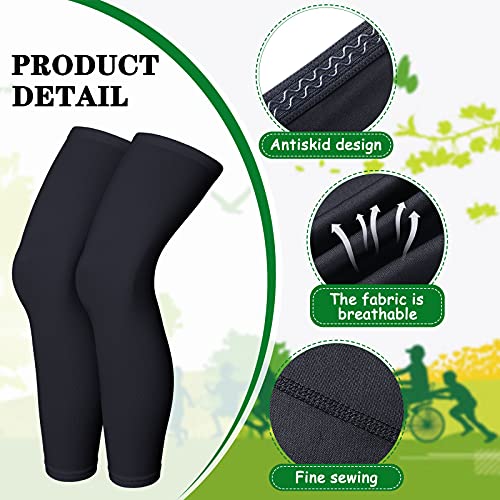 Skylety Compression Leg Sleeves Men Women - color: Black and Blue, size: Large