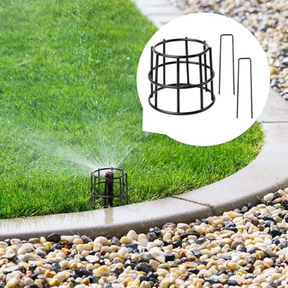 5 Set Upgraded Lawn Sprinkler Head Protector Metal Lawn Sprinkler Guard