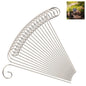 20Pack Silver Plant Label Hooks,Rust-Proof Garden Stake Markers, 30cm/11.81in Plant Sign Supports for Flowers, Planters, and Containers.