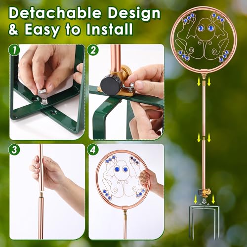 34" Ornamental Sprinkler, 360° Rotating, Frog - style: Frog