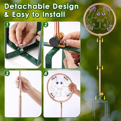 34" Ornamental Sprinkler, 360° Rotating, Frog - style: Frog