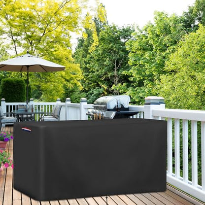 56 In Outdoor Storage Deck Box Cover for Rubber Maid Container Bin 134 Gal