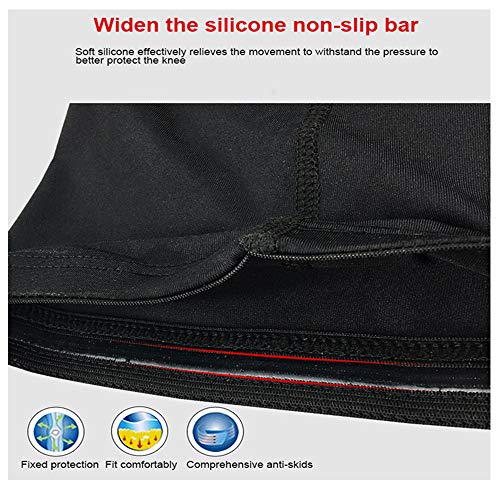 PISIQI Compression Collision Avoidance Knee Sleeve - color: Black, size: Medium