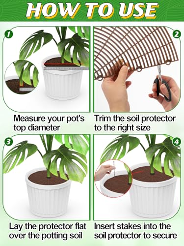 ANPHSIN 3 Plant Pot Grid Cover Protectors from Animals, 20.8" Dia - size: 20.8"
