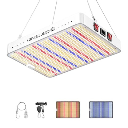 KingLED KP2000 Grow Light for Indoor Plants, Full Spectrum Plant Grow Light - size: KING2000
