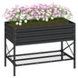Outsunny Raised Garden Bed with Galvanized Steel Frame, Dark Gray - color: Dark Gray