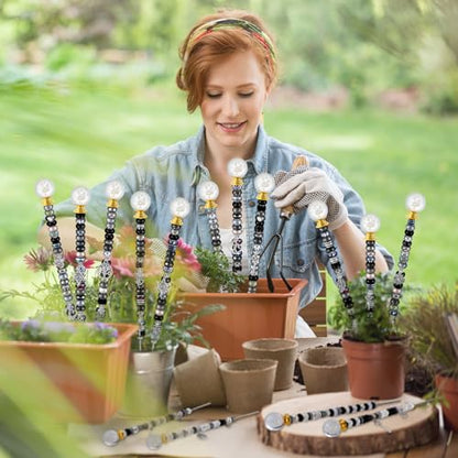 Tigeen 236 Pcs Garden Stake DIY Fairy Wand Plant Stake, Dark Witchy - style: Dark Witchy