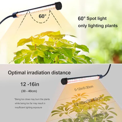 FECiDA Bright Standing Grow Lights for Tall Indoor Plants, Big Bonsai Tree - size: 8-Tube