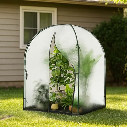 DoCred Greenhouse for Outdoors, 47x47x71 Inch Mini Greenhouses Tent - size: 47x47x71 Inch
