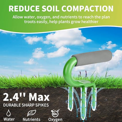 Earth Tiller，Pot Tiller，Loosen The Claws，Hand Tiller Claw Cultivator,Loosen The Gripper manually,Garden Weeder Tool for Vegetable Gardening Planting (Green) - color: green