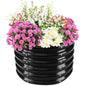 TBMLC 17" Tall,24" Diameter Elevated Round Metal Raised Garden Bed Black - color: Black, size: 2FT Diameter