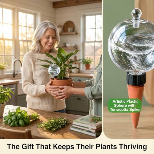 2 Pack 26 oz Extra Large Plant Self Watering Globes to 3 Weeks Watering - size: 2 pack