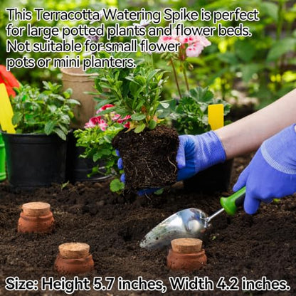 3 Pack Large Terracotta Olla Watering Pots, 520ml Plant Watering Globes - color: Style 8
