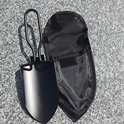 Toasis Garden Trowel Mini Outdoor Foldable Hand Shovel (Black-2pcs) - color: Black-2pcs