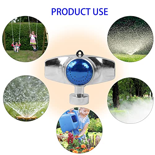 Hourleey 360 Degree Metal Spot Sprinkler, Lawn Sprinklers for Yard, Circle Pattern Sprinkler with Gentle Water Flow for Small Area Yard Lawn Garden Watering, Coverage Up to 30FT (4) - size: 4 Pack